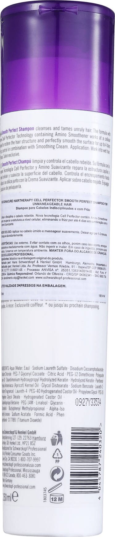 Schwarzkopf Professional BC Bonacure Smooth Perfect - Shampoo 250ml