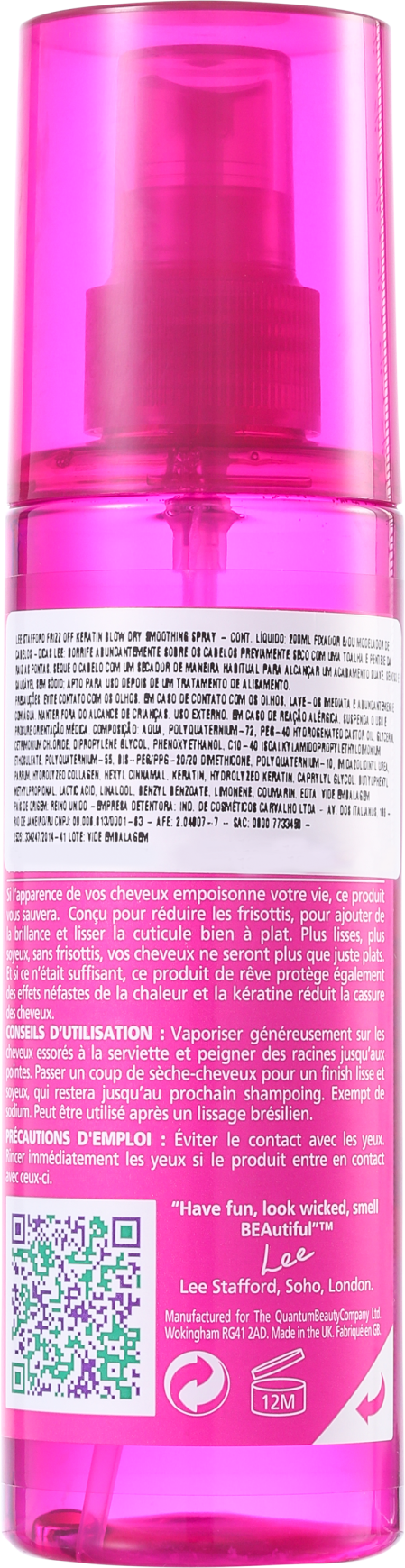 Lee Stafford Frizz Off Keratin Blow Dry Smoothing - Spray Antifrizz 200ml