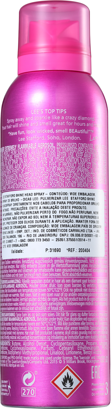 Lee Stafford Shine Head - Spray de Brilho 200ml