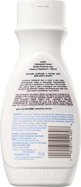Palmer's Cocoa Butter Formula Softens, Smoothes & Relieves Dry Skin - Loção Hidratante Corporal 250ml