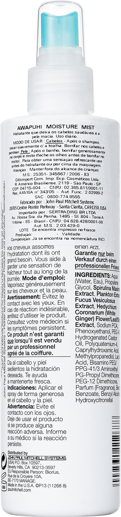 Paul Mitchell Moisture Awapuhi Moisture Mist - Condicionador 250ml