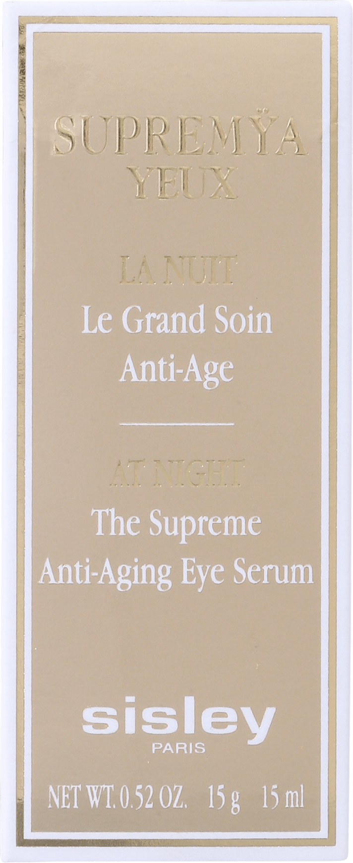 Sisley Supremÿa Yeux La Nuit - Anti-Idade para Área dos Olhos 15ml