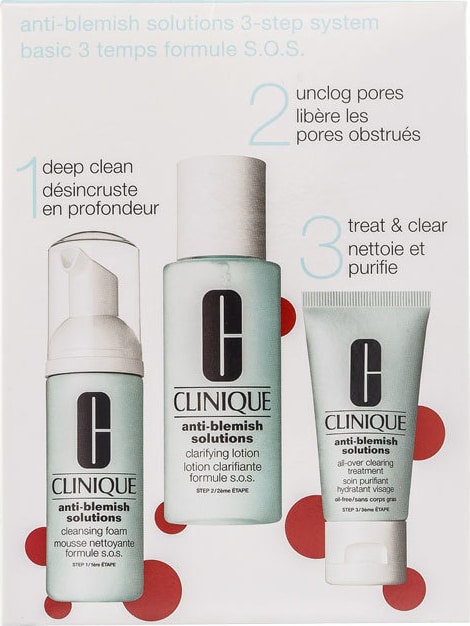 Kit Clinique Anti-Blemish Solutions Clear Clarifying (3 produtos)