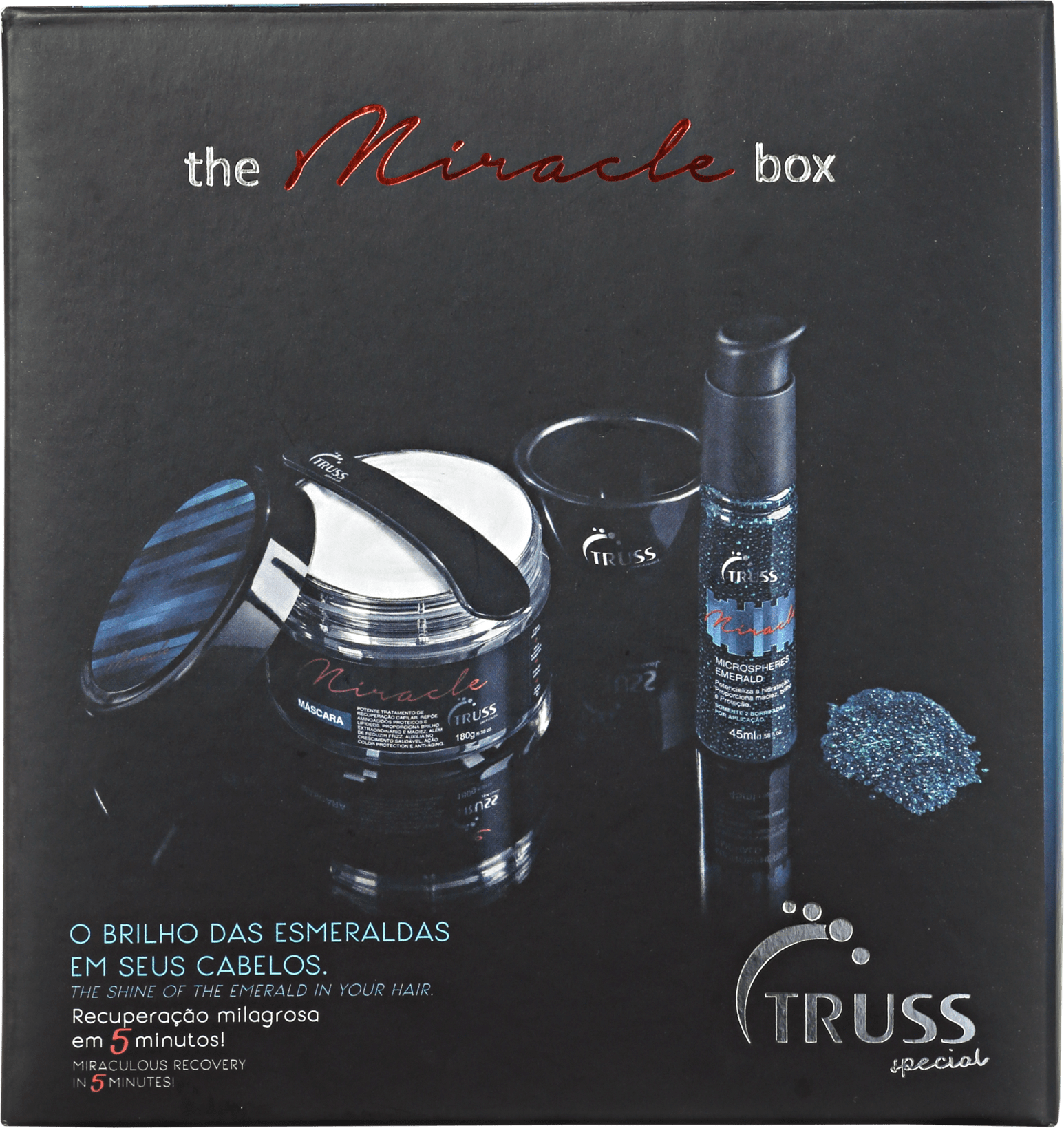Truss Miracle Microspheres Emerald Kit (2 Produtos + Cumbuca + Espátula)