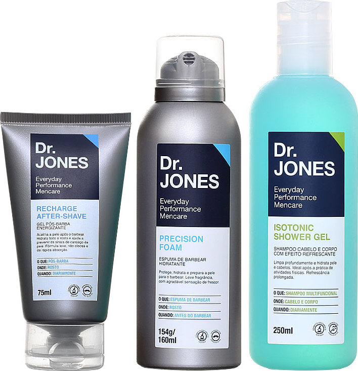 Kit Dr. Jones The Everyday Box (3 produtos + Nécessaire)