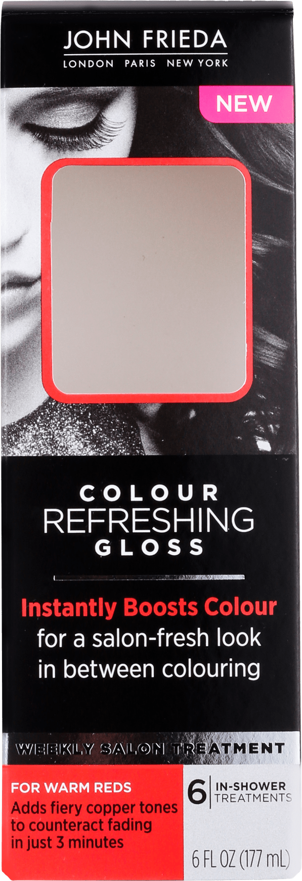John Frieda Colour Refreshing Gloss For Warm Reds - Realçador da Cor 177ml