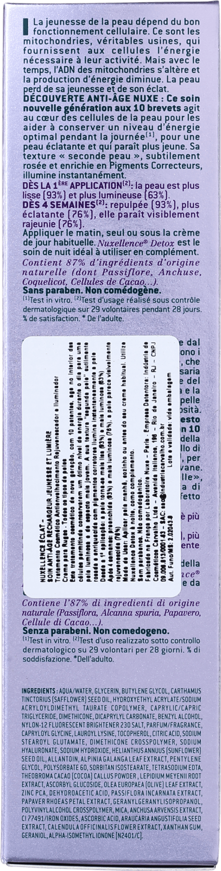 Nuxe llence Éclat - Creme para Rugas e Anti-Idade 50ml