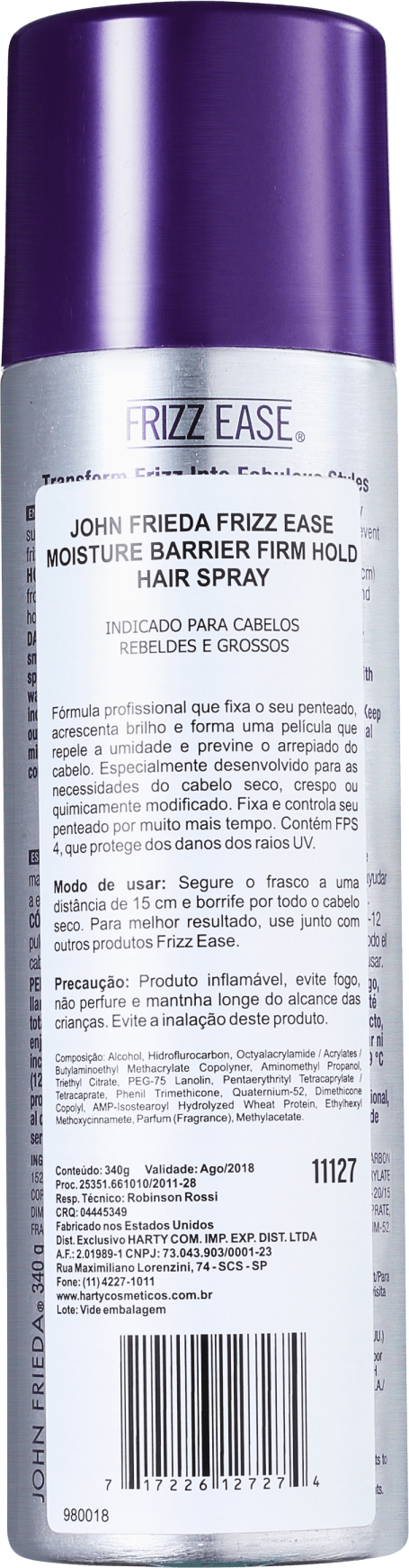 John Frieda Frizz-Ease Moisture Barrier Firm-Hold Hairspray - Finalizador 340g