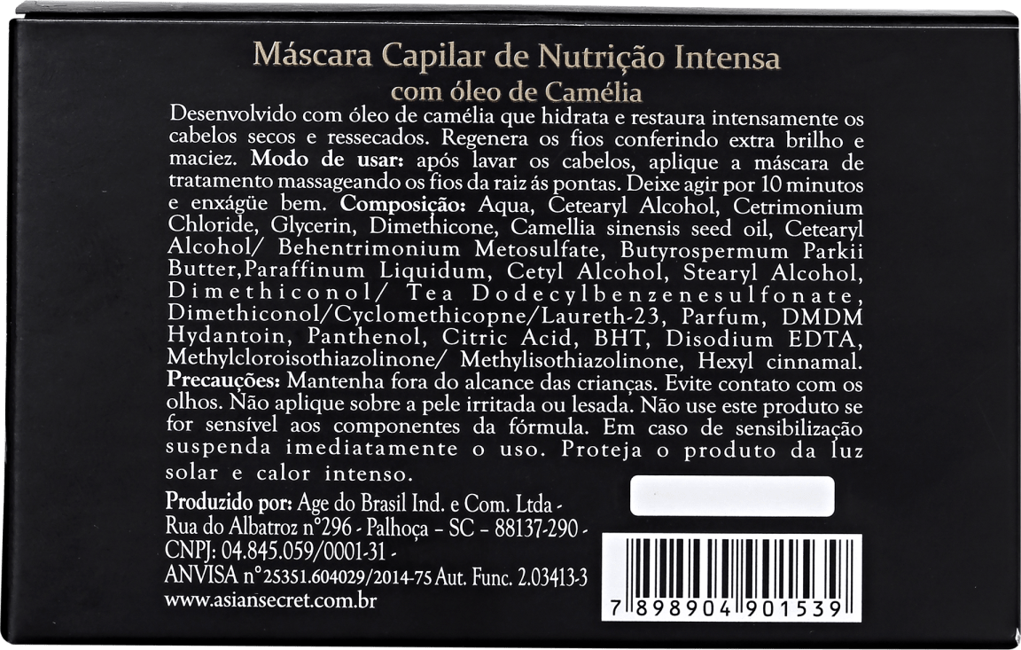 Asian Secret Nutrição Intensa - Máscara 250ml