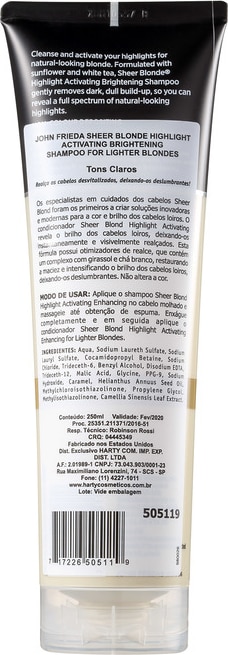 John Frieda Sheer Blonde Highlight Activating for Lighter Blondes - Shampoo 250ml
