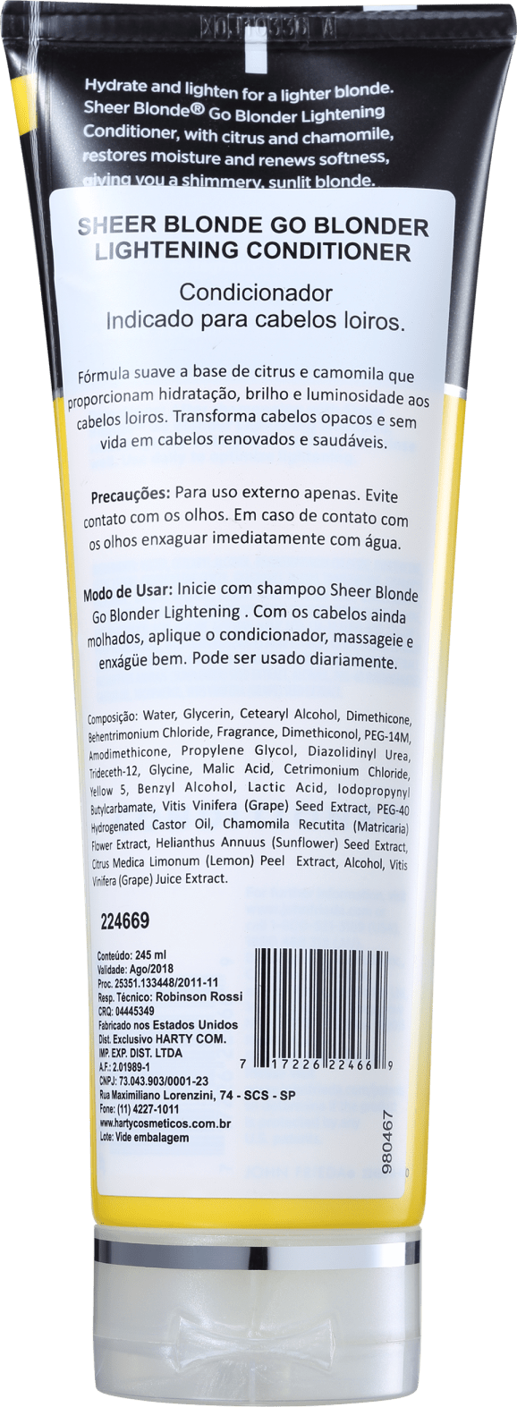 John Frieda Sheer Blonde Go Blonder Lightening Conditioner All Blondes - Condicionador 245ml