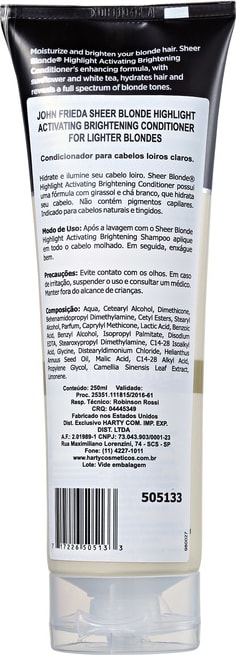 John Frieda Sheer Blonde Highlight Activating for Lighter Blondes - Condicionador 250ml