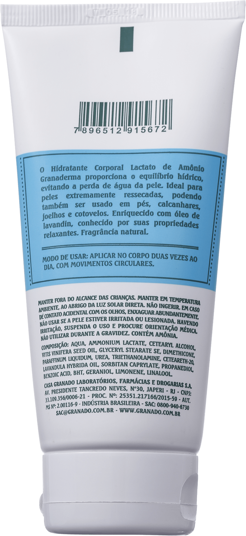 Granado Granaderma Lactato de Amônio - Creme Hidratante Corporal 180g