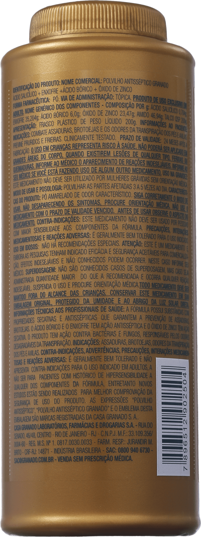 Granado Antisséptica Tradicional Polvilho Antisséptico - Talco 200g
