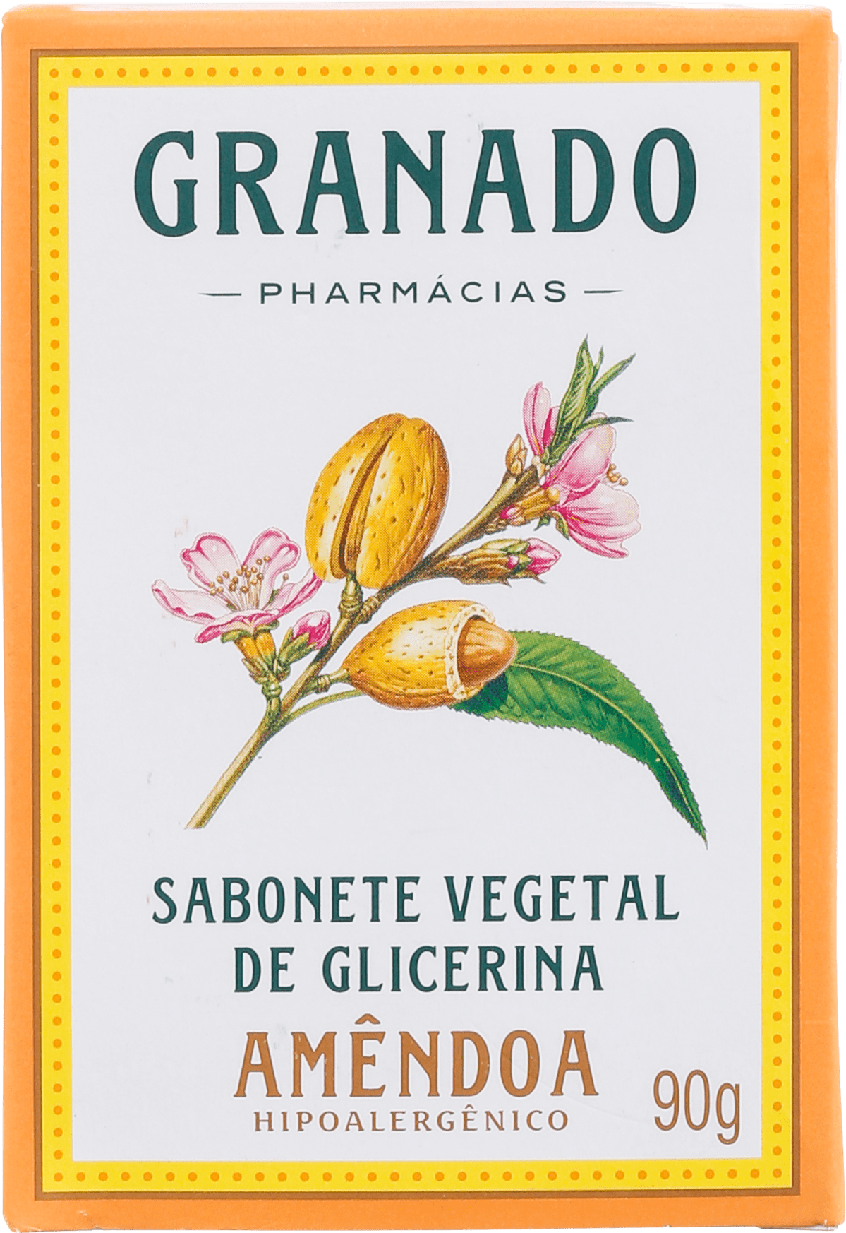 Granado Sabonete Vegetal de Glicerina e Amêndoas - Sabonete em Barra 90g