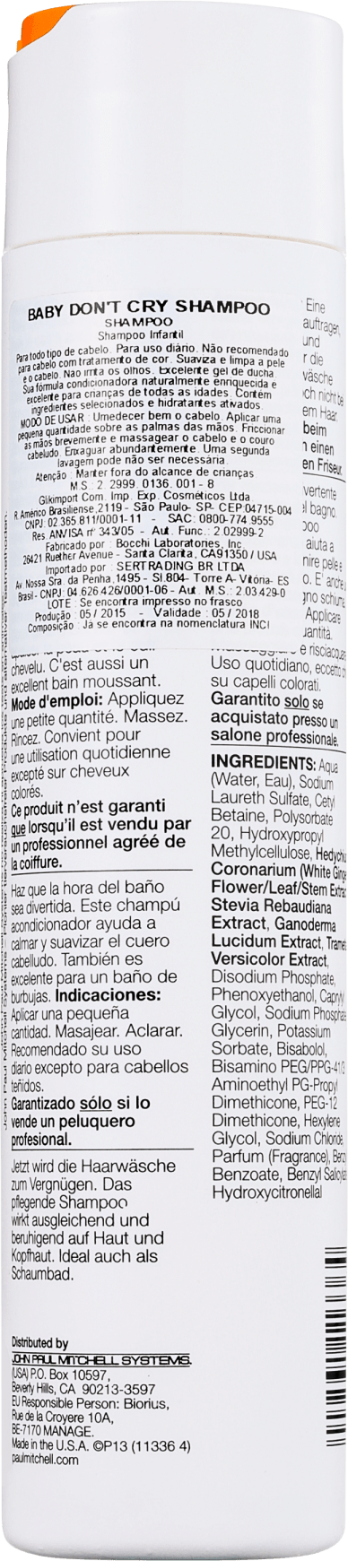 Paul Mitchell Original Baby Don't Cry Shampoo 300ml