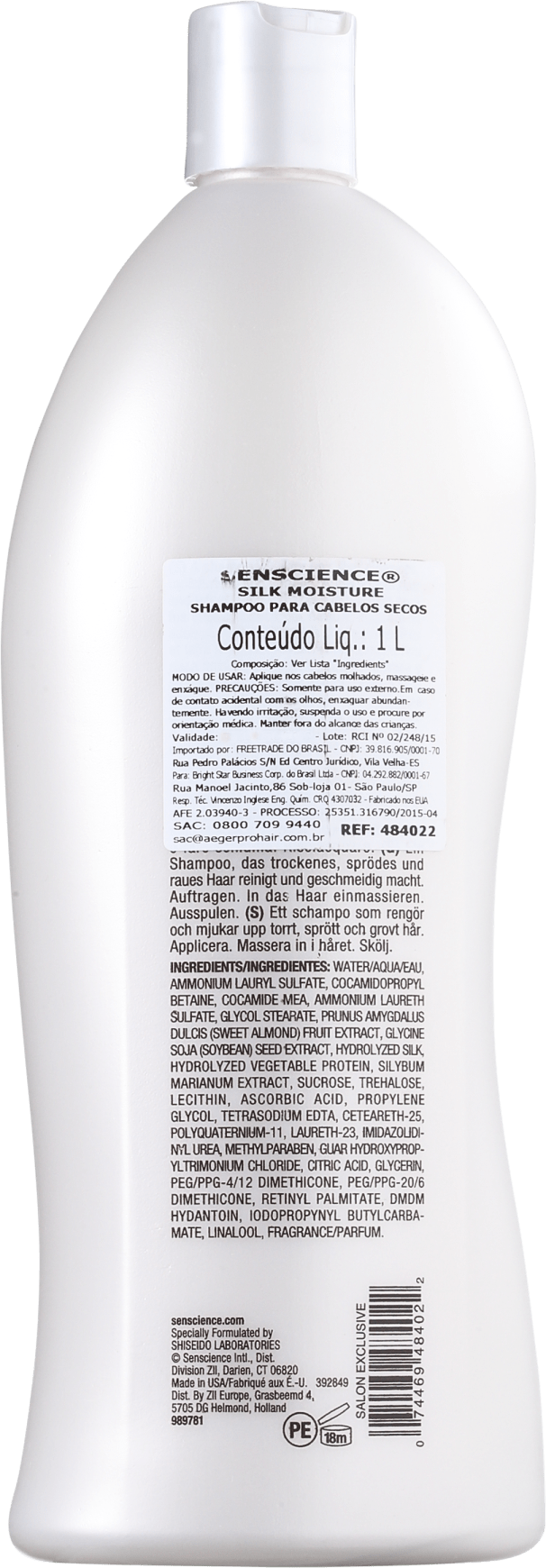 Senscience Silk Moisture - Shampoo 1000ml