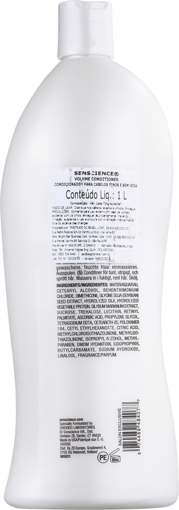 Senscience Volume Conditioner - Condicionador 1000ml