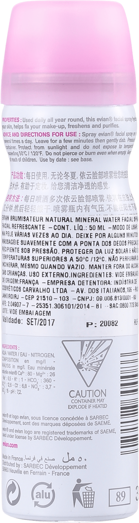 Evian Brumisateur - Água Termal 50ml
