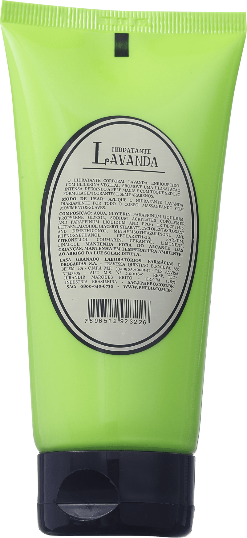 Perfumaria Phebo Hidratante Lavanda - Loção Hidratante Corporal 180ml