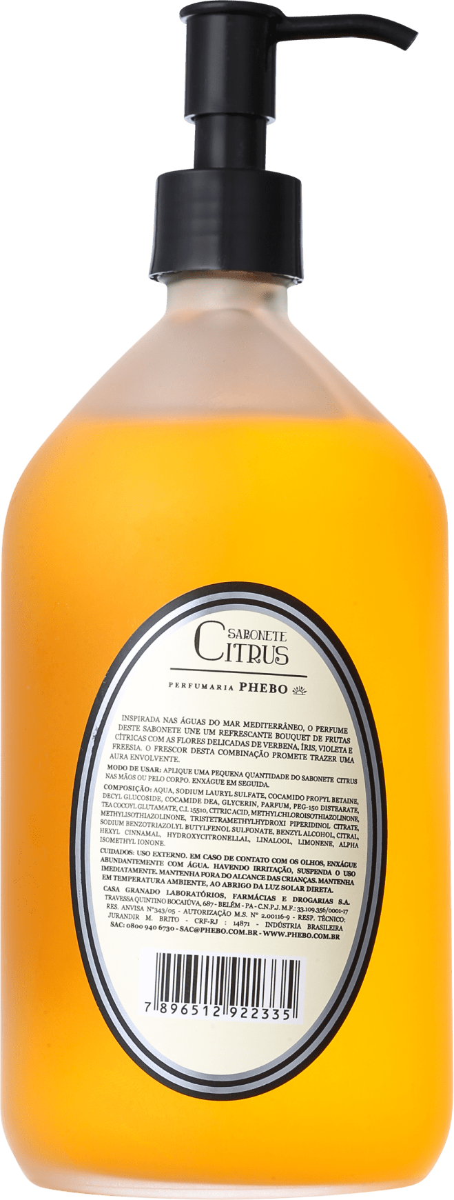 Perfumaria Phebo Citrus - Sabonete Líquido 500ml
