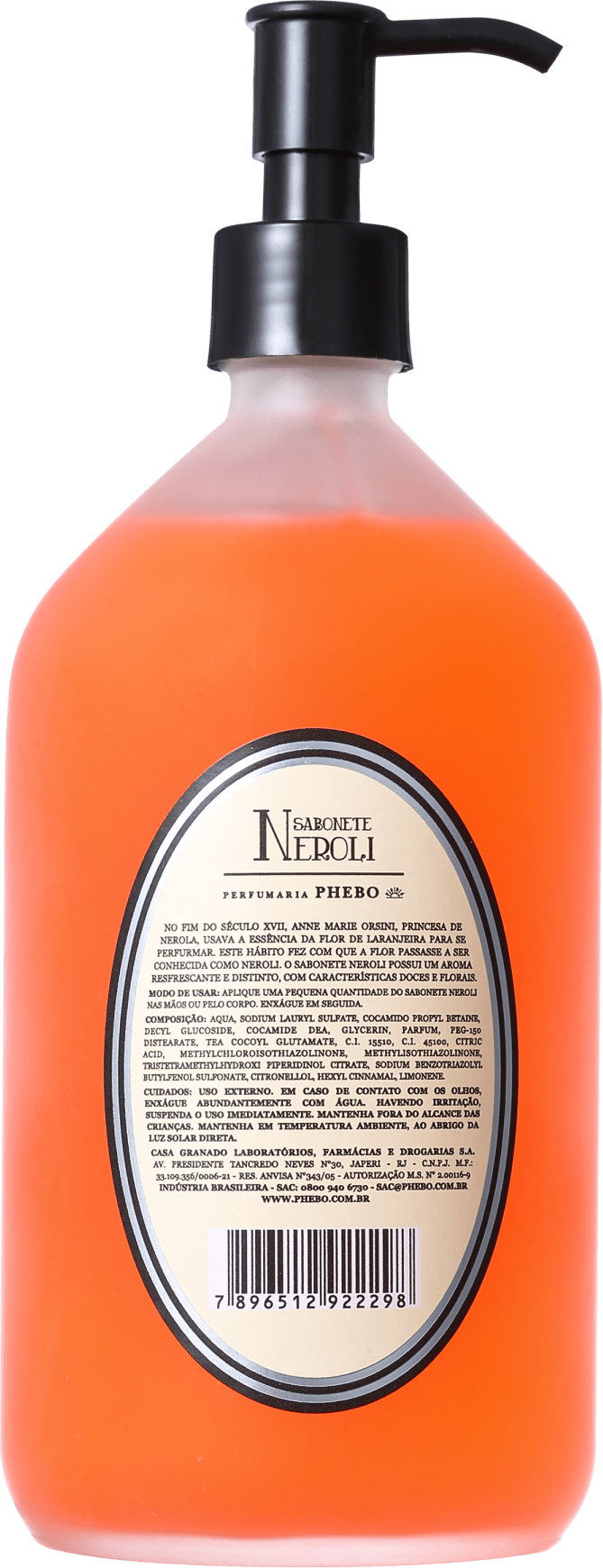 Perfumaria Phebo Neroli - Sabonete Líquido 500ml