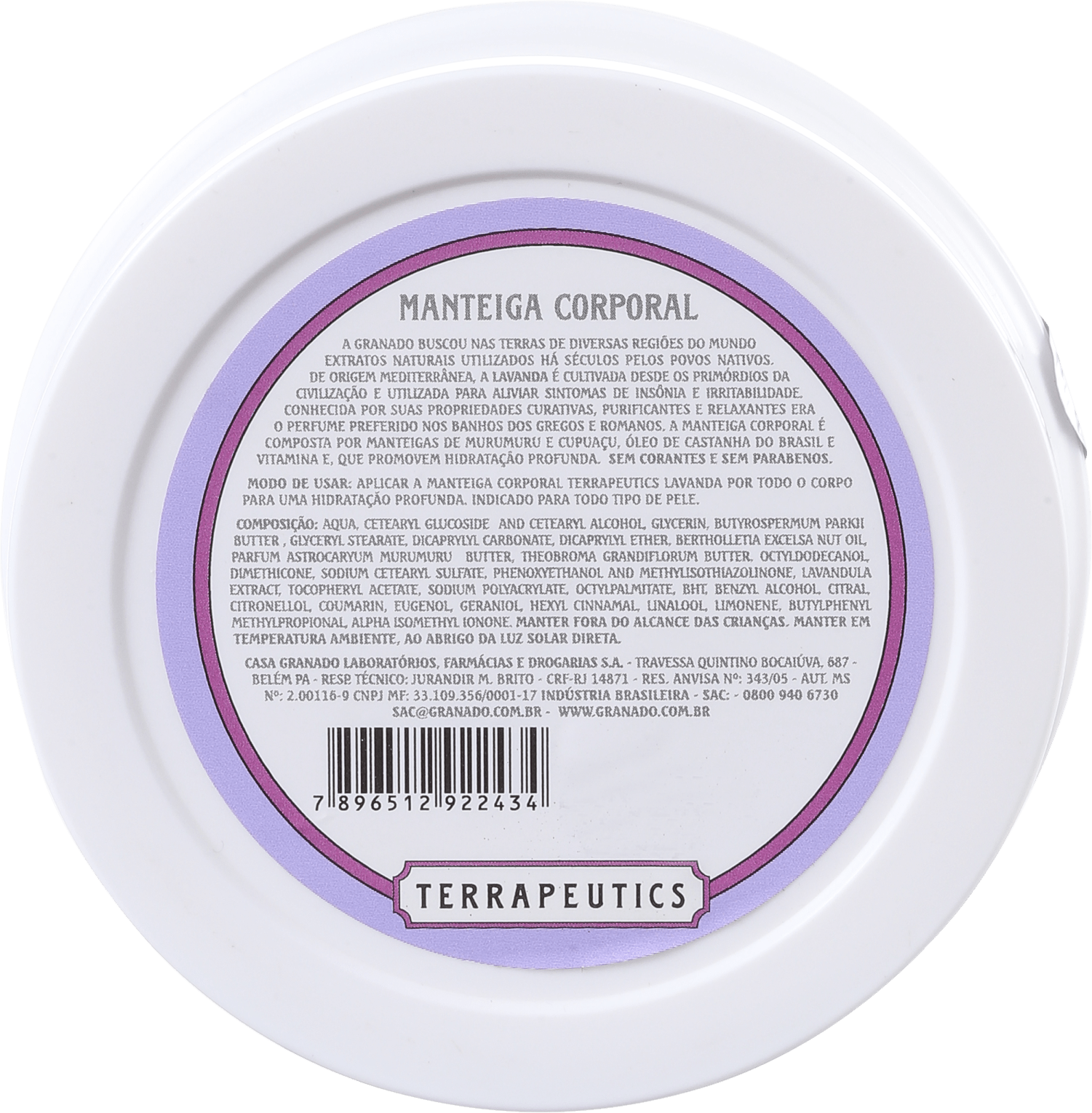 Granado Terrapeutics Lavanda - Manteiga Hidratante Corporal 200g