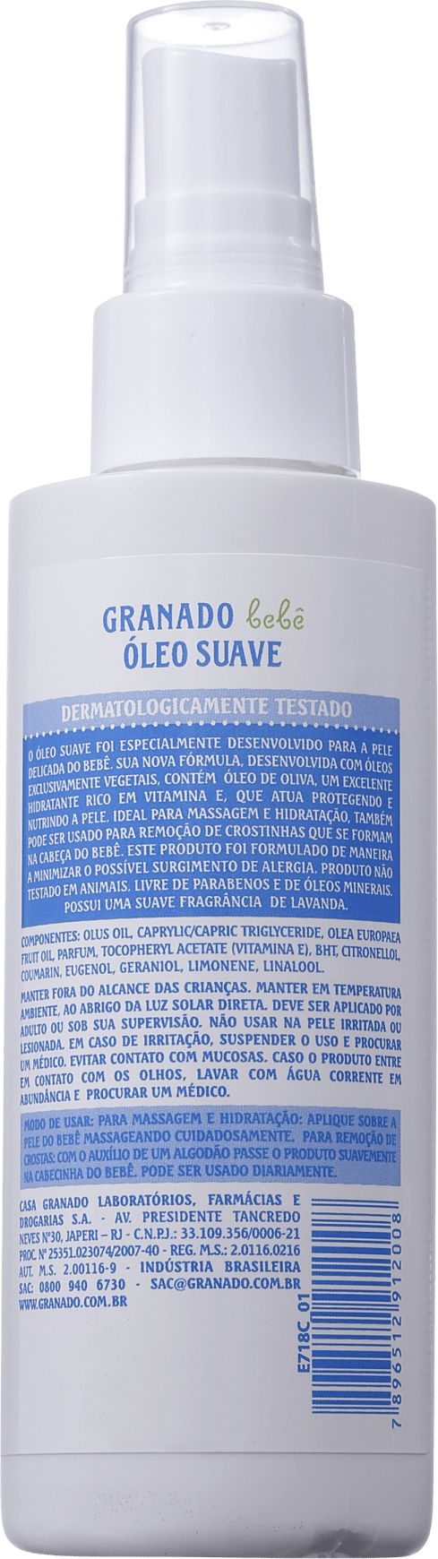 Granado Bebê Lavanda Suave - Óleo Corporal 120ml