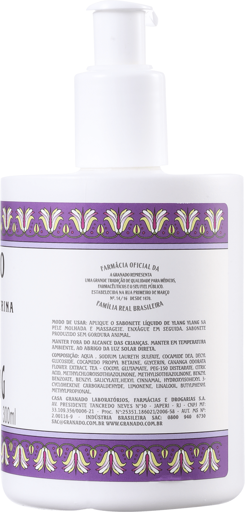 Granado Terrapeutics Ylang Ylang de Glicerina - Sabonete Líquido 300ml