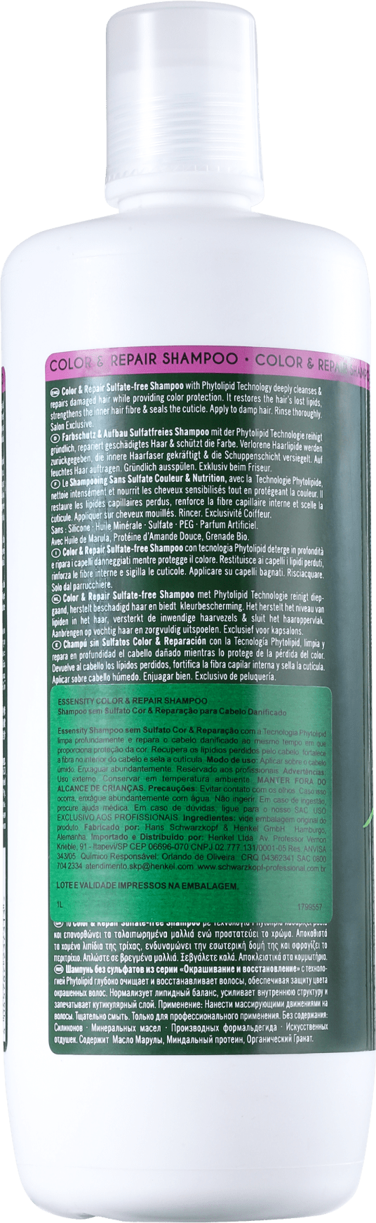 Schwarzkopf Professional Essensity Color & Repair - Shampoo 1000ml