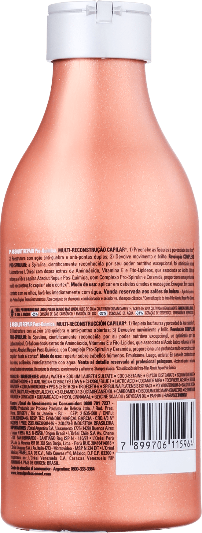 L'Oréal Professionnel Absolut Repair Pós-Química Multi-reconstrutor - Shampoo 250ml