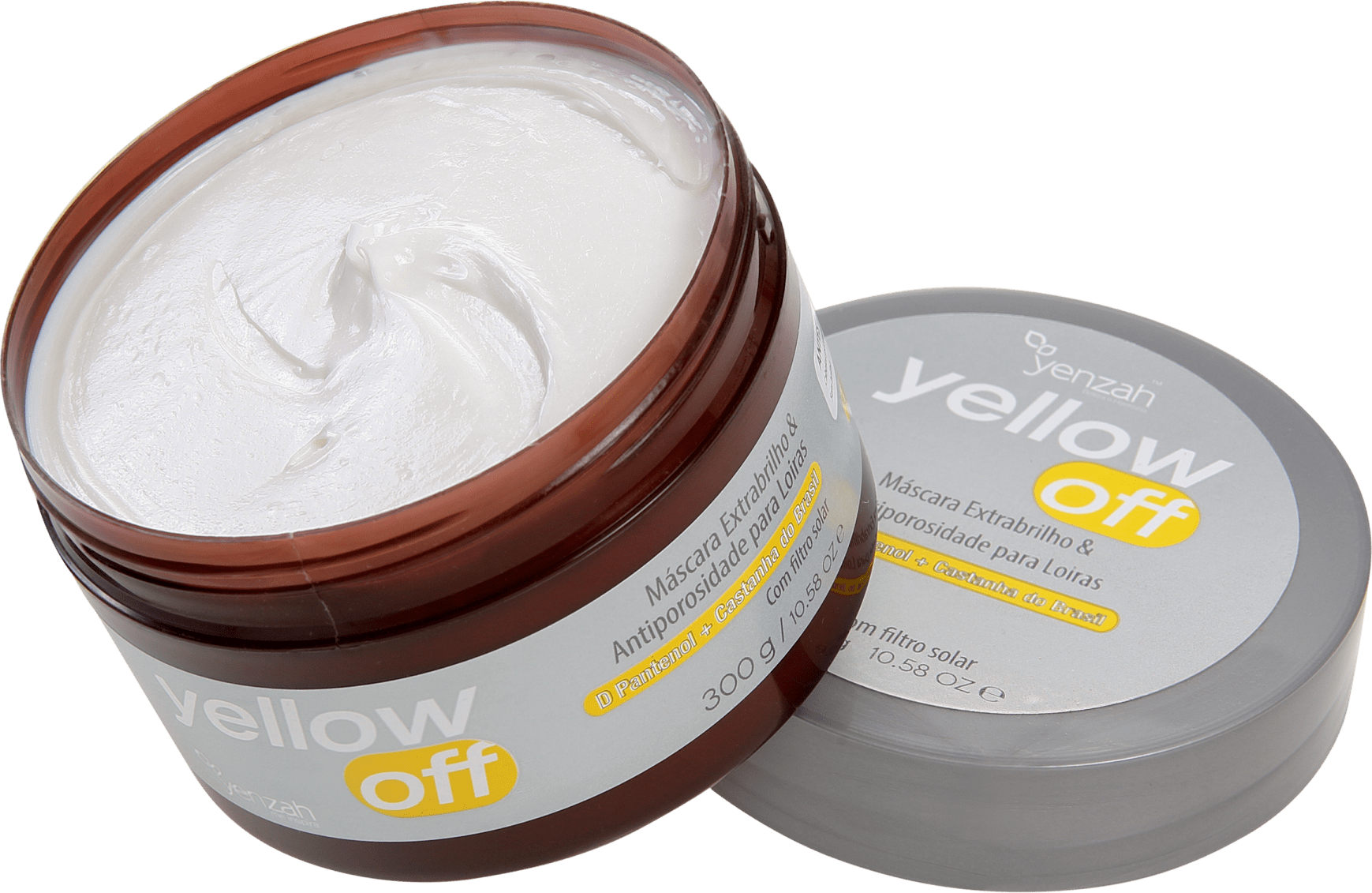 Yenzah Yellow Off Extrabrilho e Antiporosidade - Máscara 300g