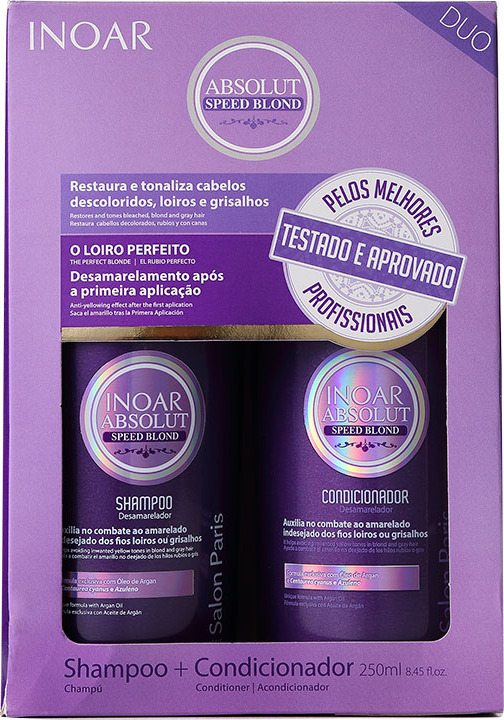 Inoar Absolut Speed Blond Duo Violet Kit (2 Produtos)