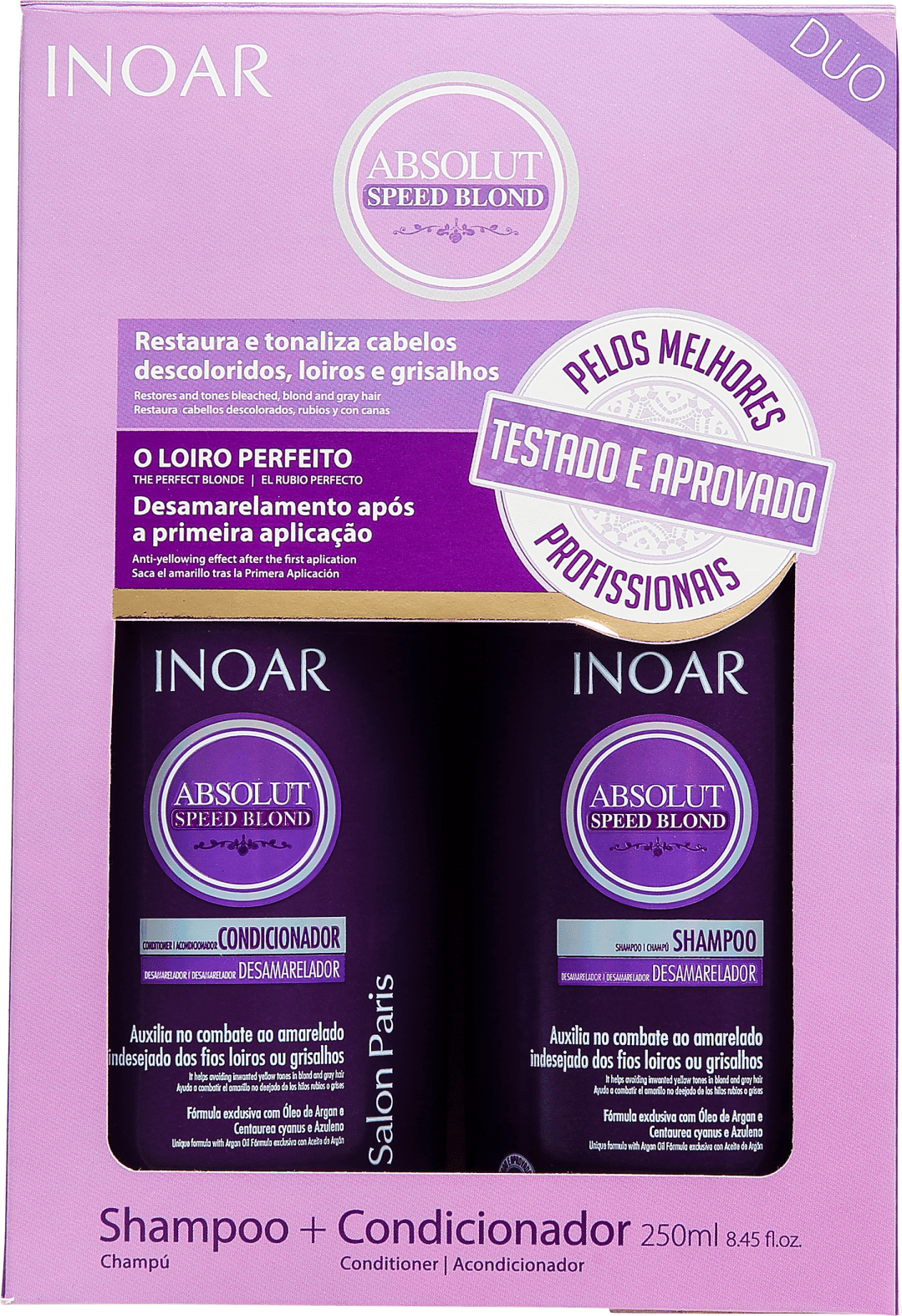 Inoar Absolut Speed Blond Duo Violet Kit (2 Produtos)