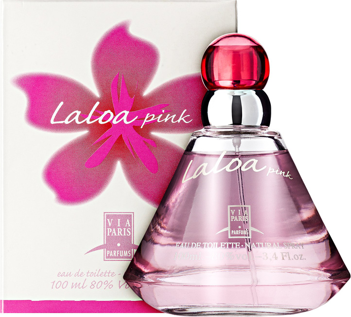 Laloa Pink Via Paris Eau de Toilette - Perfume Feminino 100ml