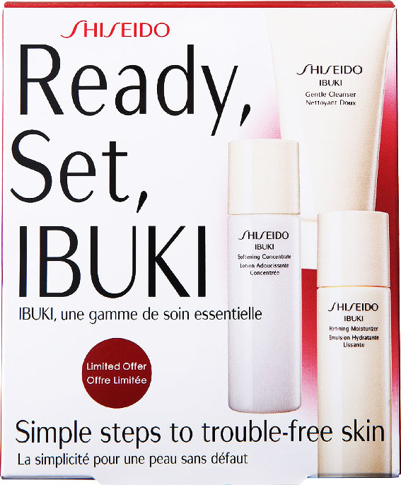 Shiseido Ready, Set, Ibuki Kit (3 Produtos)