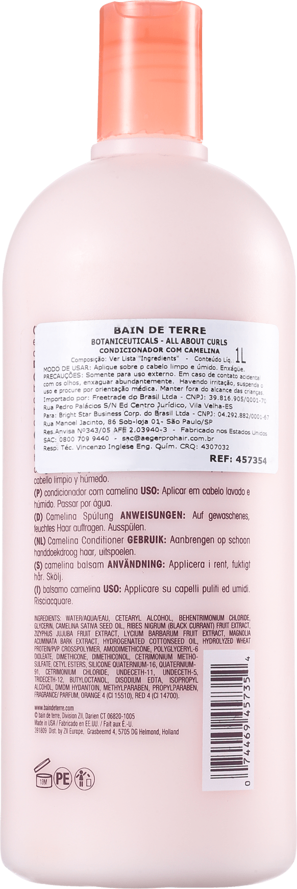Bain de Terre All About Curls Camelina Conditioner - Condicionador 1000ml