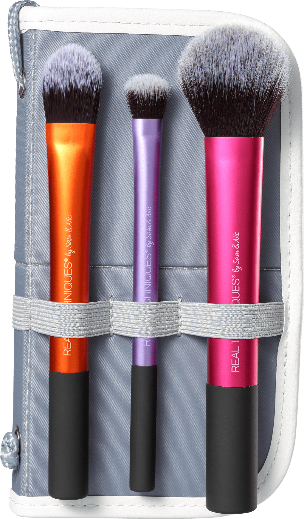 Kit de Pincéis Real Techniques Travel Essentials (3 produtos + Estojo)