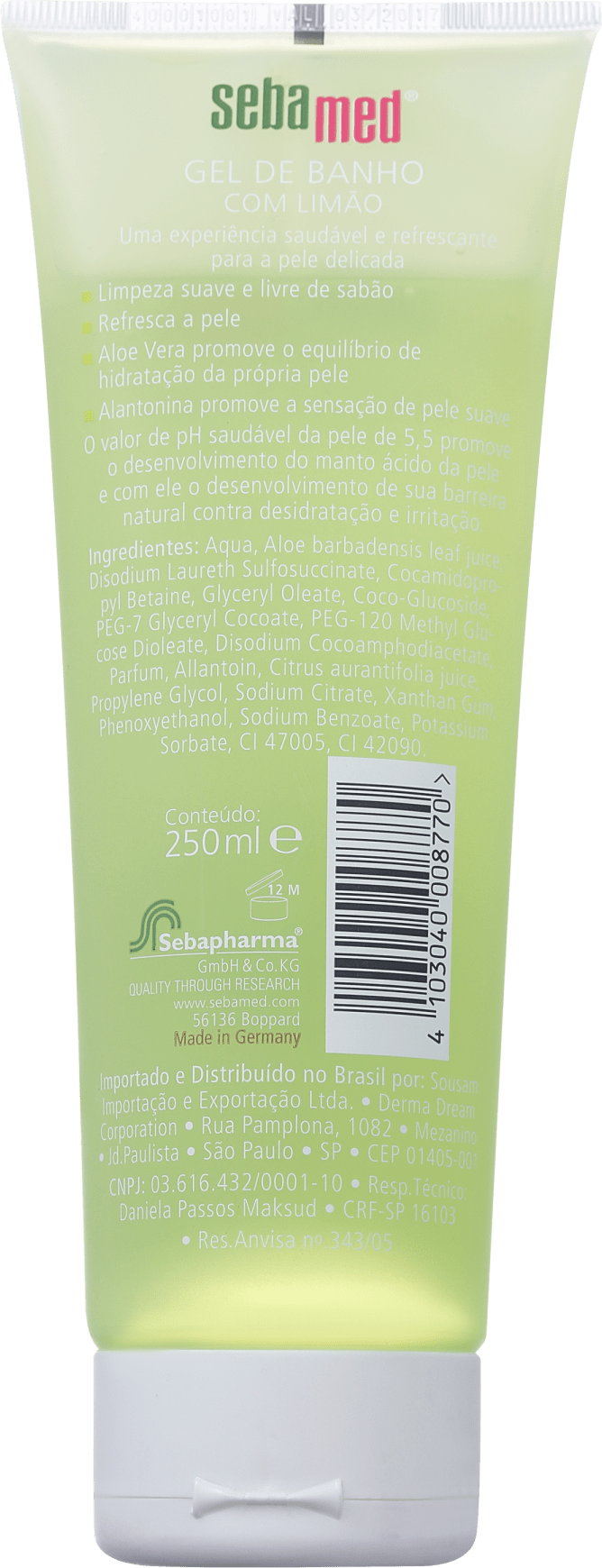 Sebamed Shower Gel With Lime - Sabonete Líquido 250ml