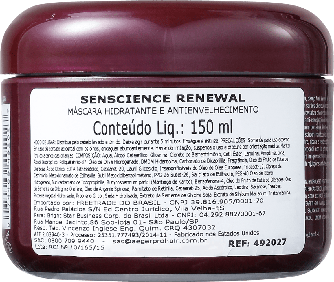 Senscience Renewal - Máscara de Tratamento 150ml