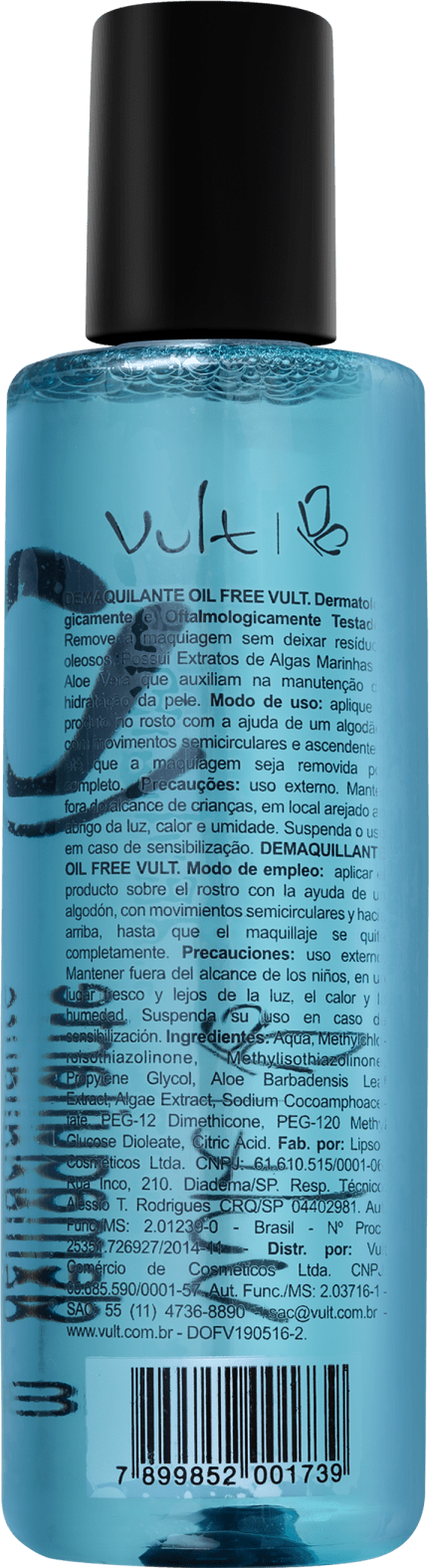 Vult Cosmética Oil Free - Água Demaquilante 180ml