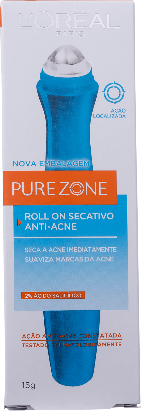 L'Oréal Paris Pure Zone - Roll-On Secativo para Acne 15ml