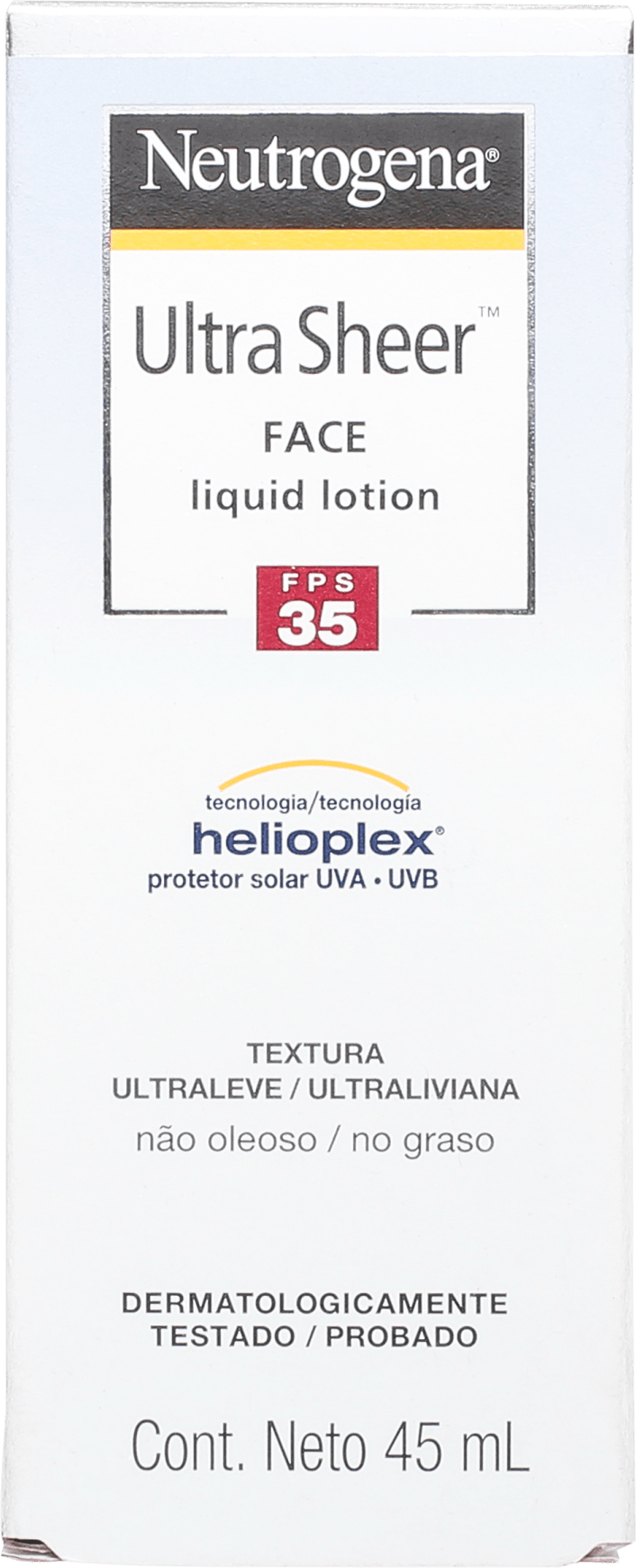 Neutrogena Ultra Sheer Liquid Lotion - Protetor Solar Facial FPS 35 45ml
