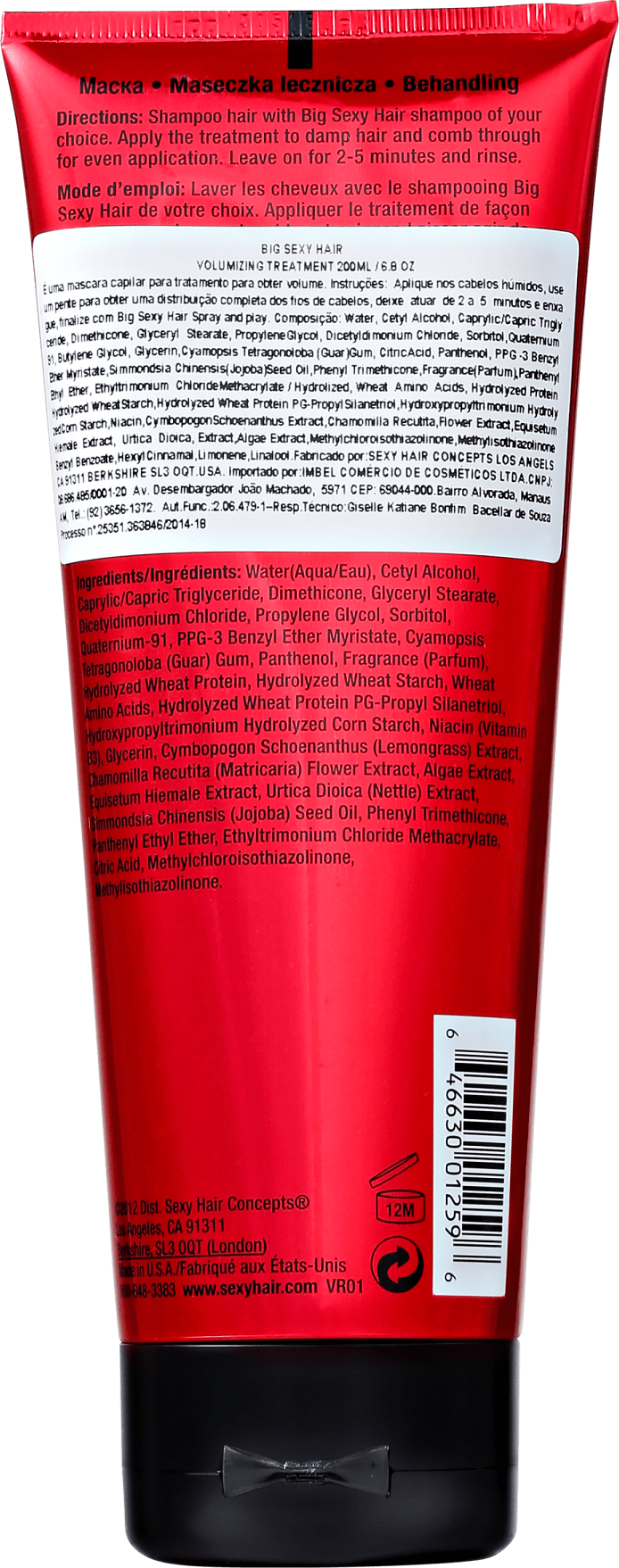 Sexy Hair Big Volumizing Treatment - Tratamento de Volume 200ml