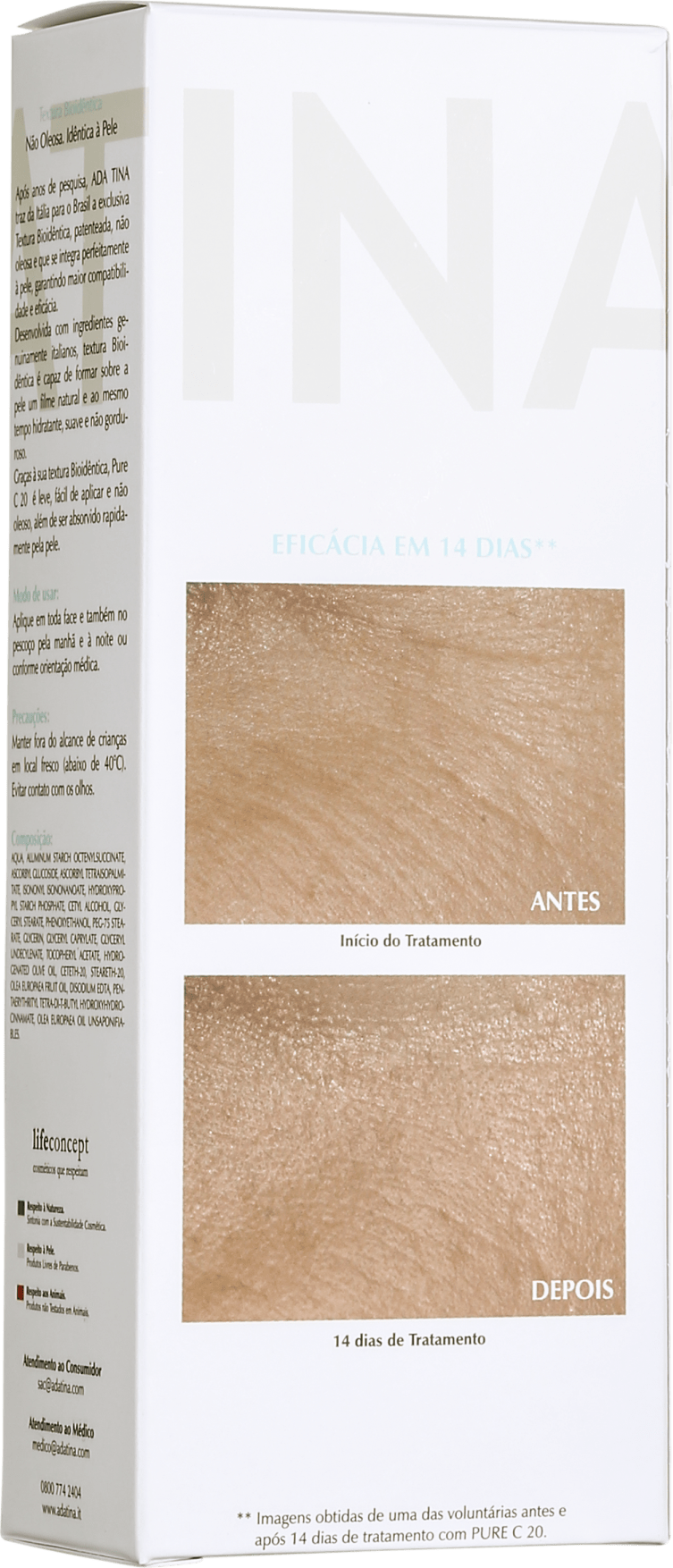 Ada Tina Pure C 20 - Emulsão Anti-Idade Concentrada 30ml
