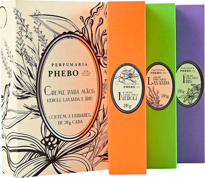 Kit Phebo Águas de Phebo - Creme para Mãos 3x28g