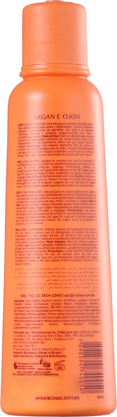 Richée Professional Argan e Ojon – Condicionador 250ml
