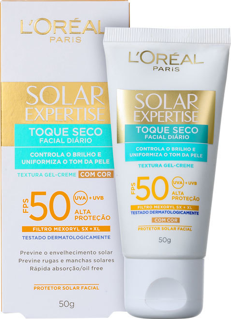 L'Oréal Paris Solar Expertise Toque Seco FPS 50 - Protetor Solar com Cor 50g