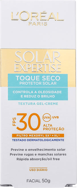 L'Oréal Paris Solar Expertise Toque Seco FPS 30 - Protetor Solar Facial 50g