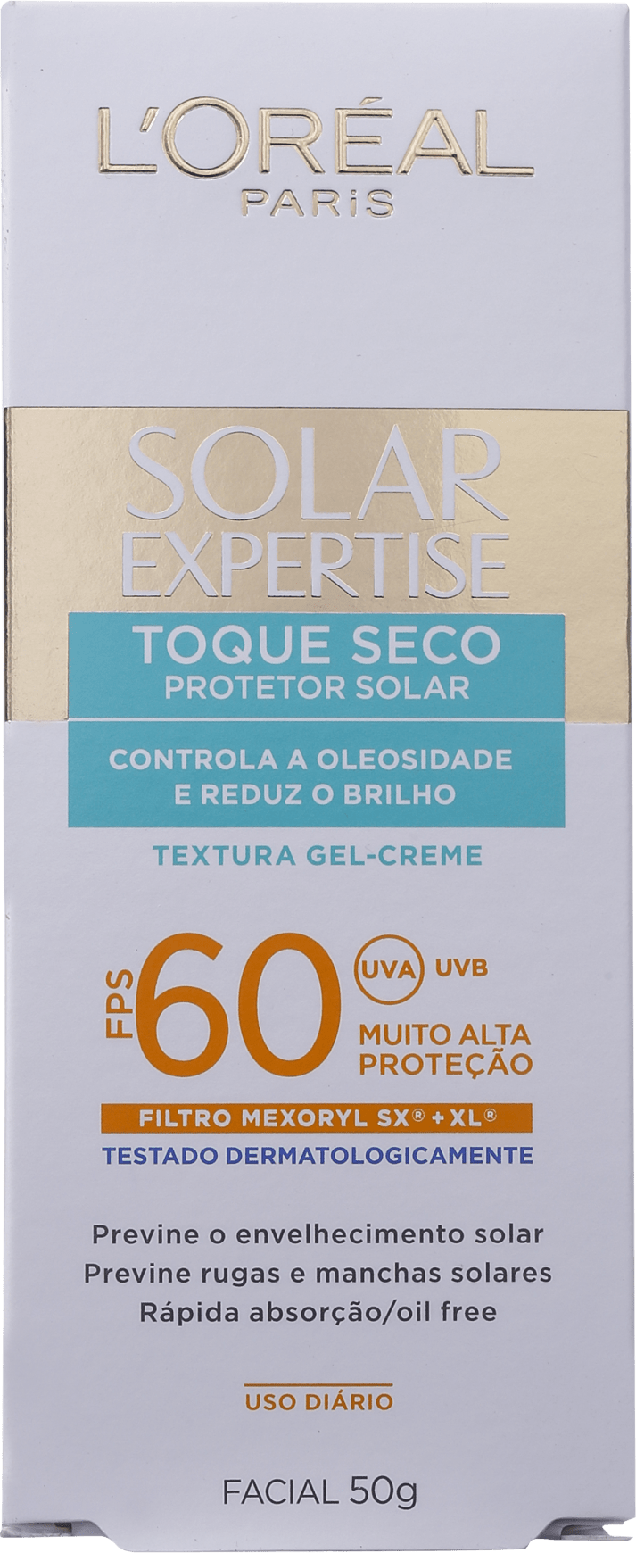 L'Oréal Paris Solar Expertise Toque Seco FPS 60 - Protetor Solar Facial 50g